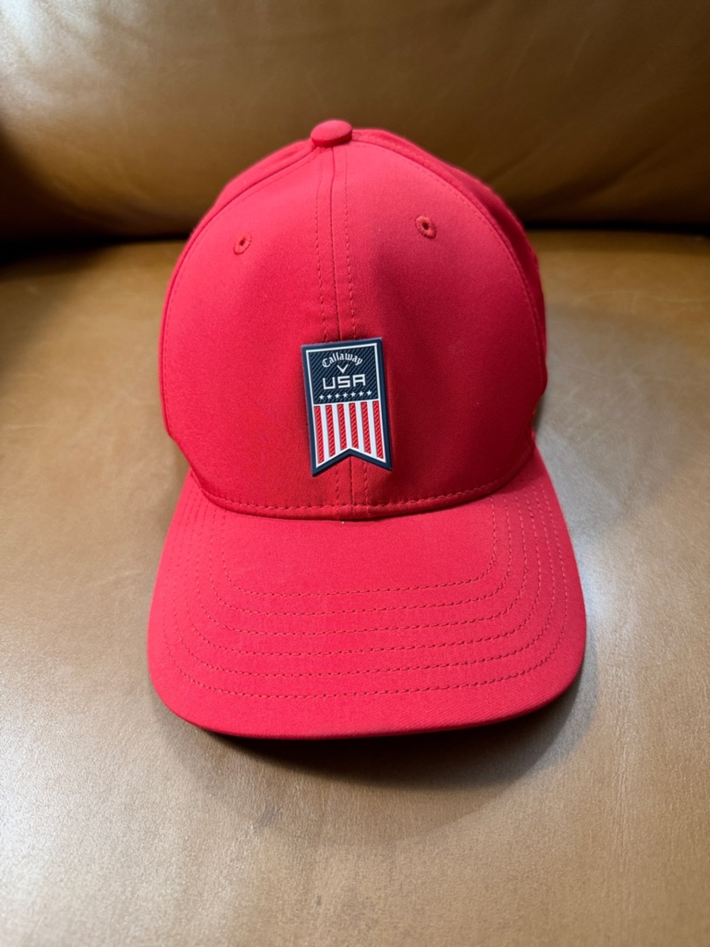 Callaway USA Patriot Red SnapBack Baseball Cap - Picture 2 of 8